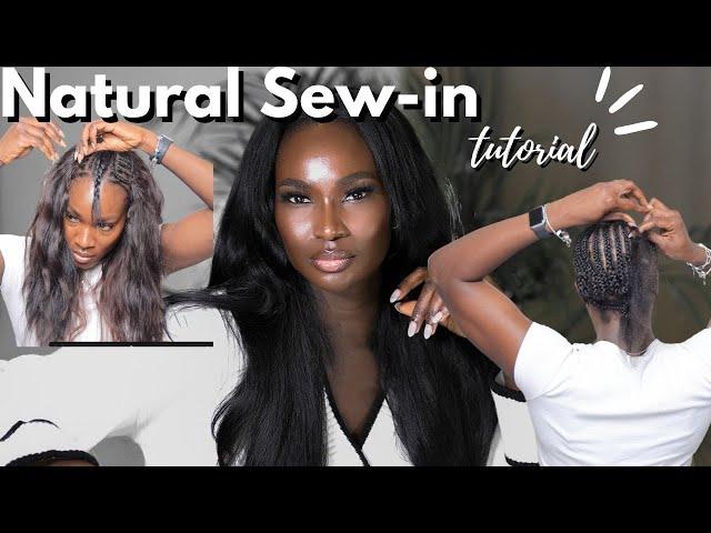 HOW TO DO NATURAL SEW IN WITH LEAVE OUT | EASY | MINIMAL LEAVE OUT