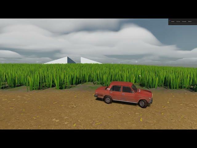 Dynamic grass test - Armory 3d