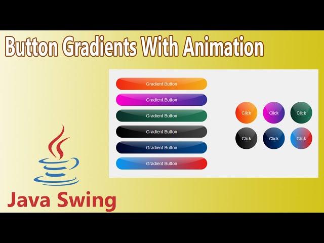 Java Swing - Button Gradients With Animation