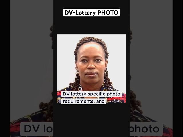 Diversity Visa Quick PHOTO Guide (under 30 sec) #shorts #dvlottery #immigration