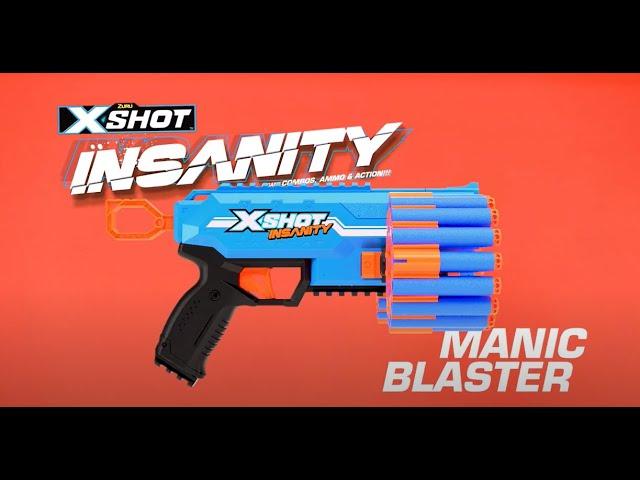 X-Shot Insanity Manic Blaster -  Insanity at its most intense.