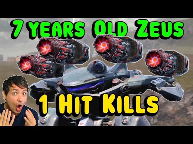 7 Years Old: ZEUS ONE SHOT Kills on CRISIS - War Robots Mk3 Gameplay WR