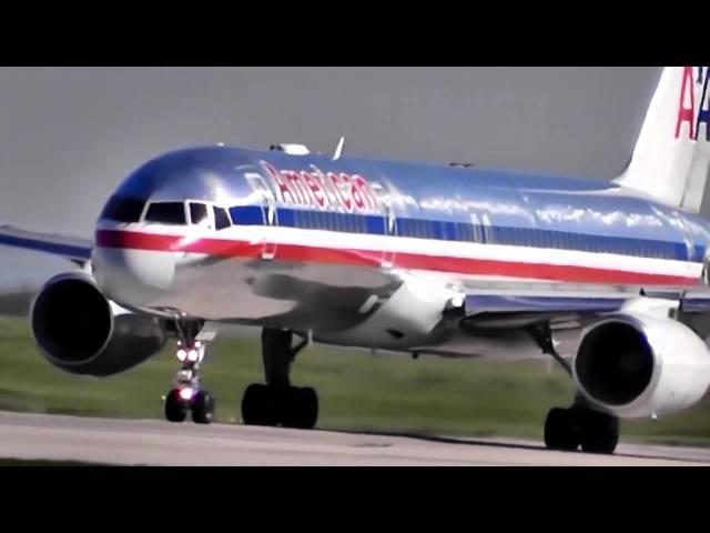 American Airlines Boeing 757-223 N189AN Departs Manchester 2.5.13