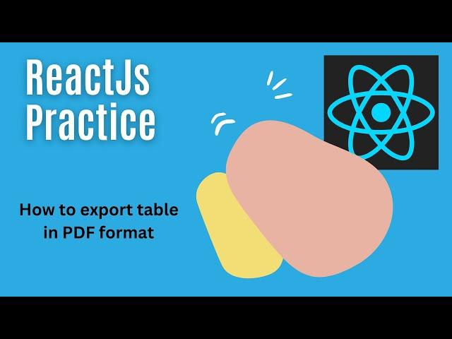 Export Table data in PDF in reactJs in Hindi #javascript #reactjs #hindi #webdevelopment #Exportpdf