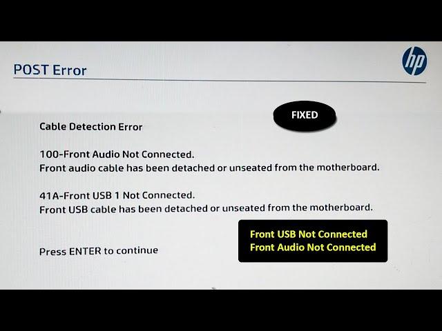 How to Fix USB Ports Not Working - Front USB Not Connected - Front Audio Not Connected [Solved]