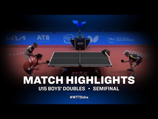 David Bjorkryd / E. Sjogren vs  S. Arpas/ A. Kekilliolu | WTT Youth Star Contender Tunis | U15BD 1/2