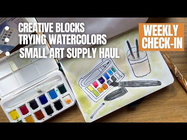 What holds me back creatively & trying Winsor & Newton Cotman Watercolor Paint Set  Chatty Check In