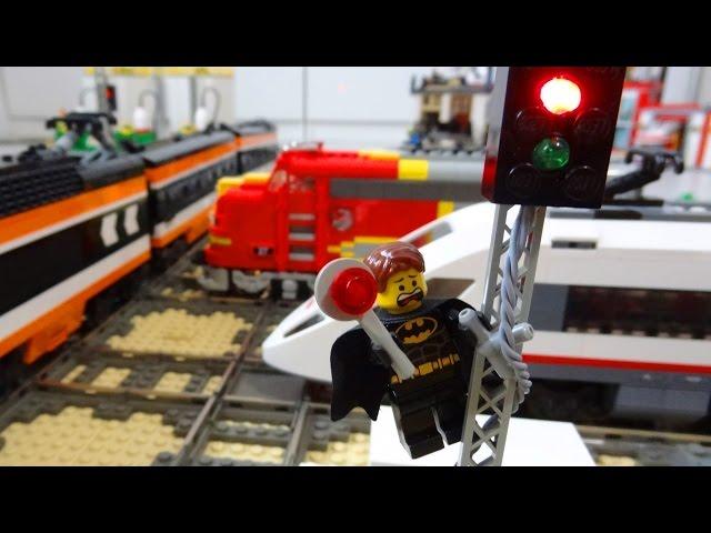 Lego train rail crossing fully automated by Arduino