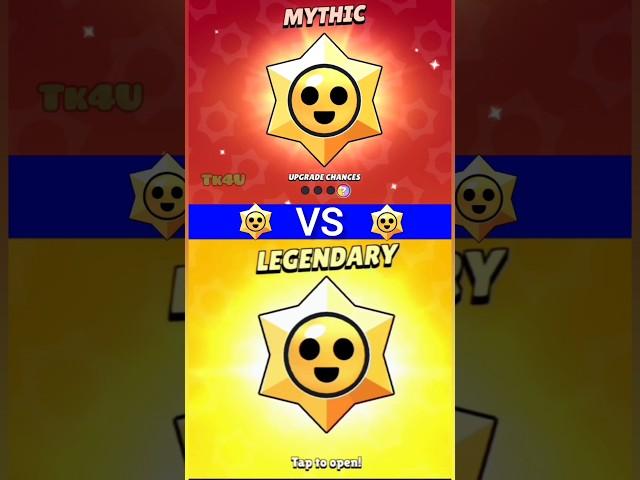 Mythic Vs Legendary Starr Drops Luck #BrawlStars #Shorts