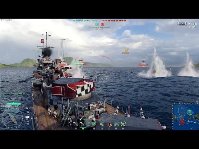 Его величество Nürnberg. World of Warships