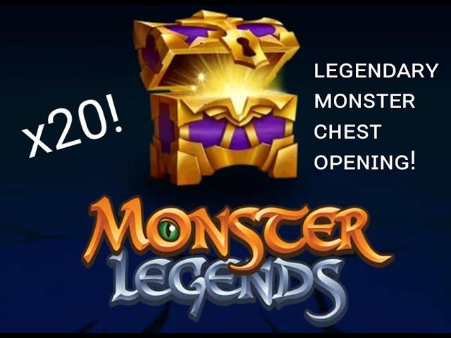 Opening 20 Legendary Monster Chests | Monster Legends