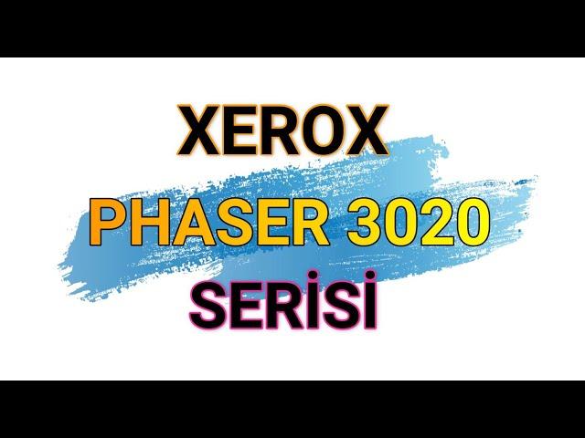 XEROX PHASER 3020 Wi-Fi MONO LAZER YAZICI