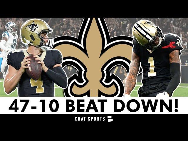 INSTANT REACTION! Saints vs Panthers NFL Week 1 BLOWOUT Ft Alontae Taylor, Alvin Kamara & Derek Carr