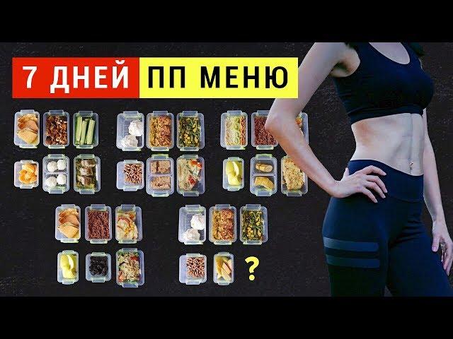 ПП МЕНЮ на НЕДЕЛЮ для ПОХУДЕНИЯ! Без Диет Похудеть быстро | Ешь и Худей! Виктория Субботина