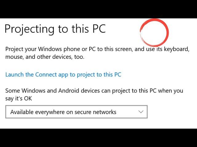 How To Fix Projecting to This PC Feature Disabled Problem in Windows 10|Latest 2022