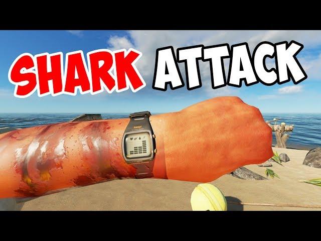 SHARK ATTACKED MY RAFT!! - Stranded Deep - S3E08 - Let's Play Stranded Deep Gameplay