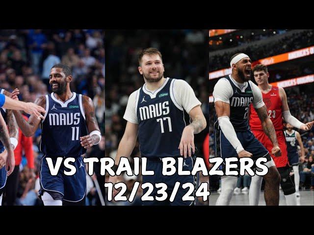 Dallas Mavericks Team Highlights vs the Trail Blazers (12.23.2024)