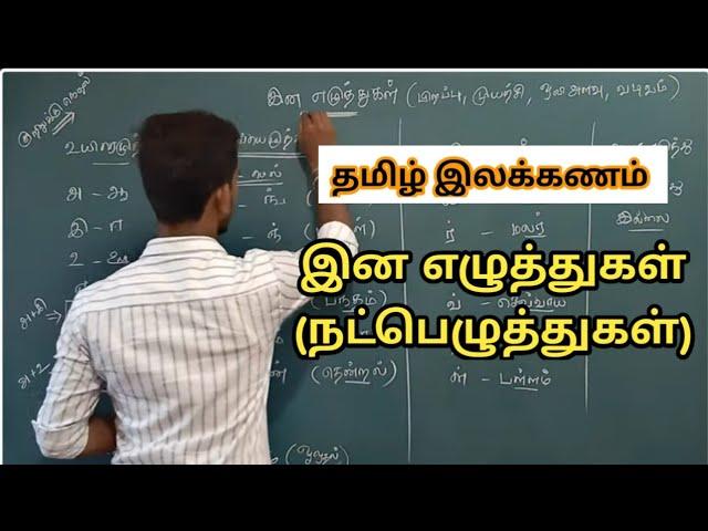 தமிழ் இலக்கணம்  இன எழுத்துகள் || TNPSC GROUP 4 TAMIL ILAKKANAM