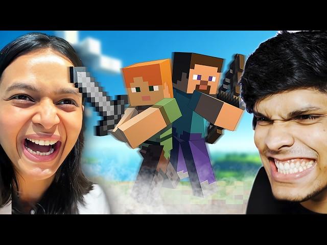 Husband & Wife play Minecraft!