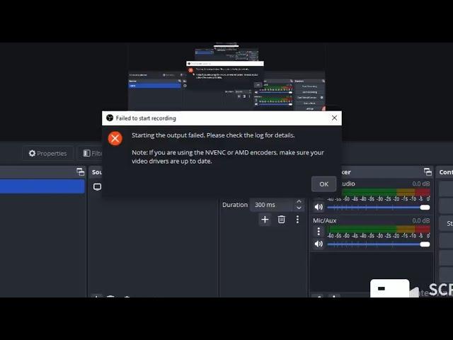 Obs studio how to fix nvenc error | Obs video drivers not up to date