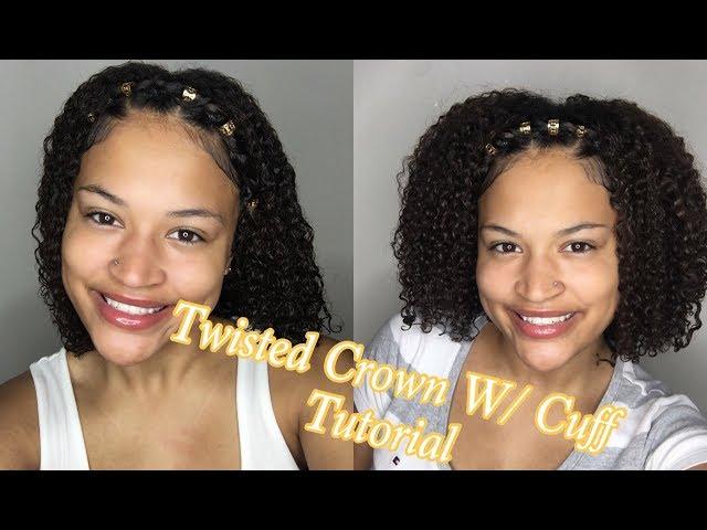 Twisted Crown W/ Cuffs Hairstyle | DEVA CURL