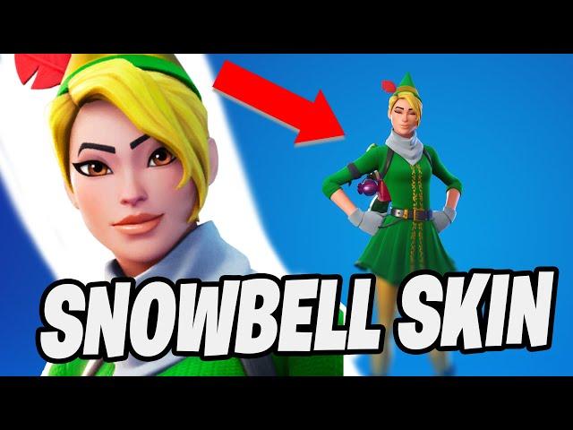 THIS SKIN IS INSANE! New FEMALE ELF SKIN Review And Gameplay (NEW SNOWBELL SKIN in the ITEMSHOP!)