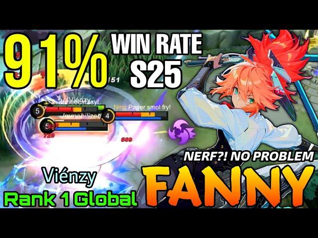 Fanny 91% Current Win Rate Gameplay! - Top 1 Global Fanny by Viénzy - Mobile Legends