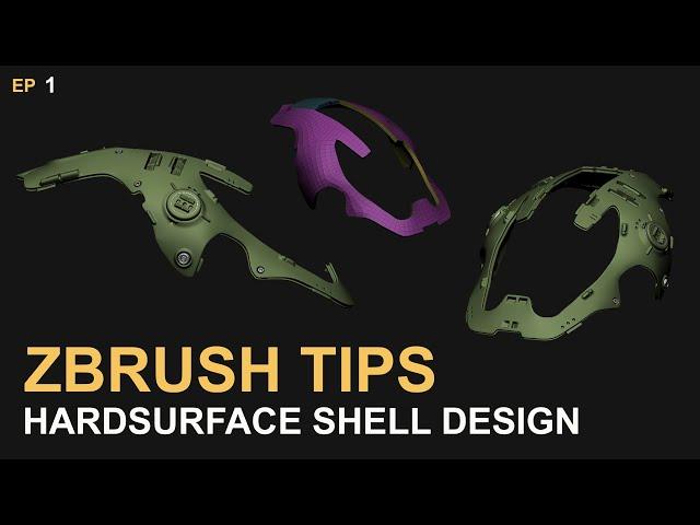 Zbrush Tips 01: Hardsurface Shell Design