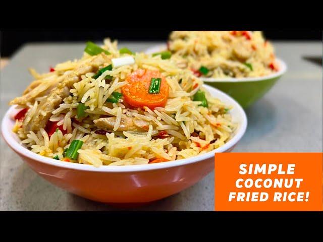 VERY SWEET NIGERIAN COCONUT FRIED RICE | COCONUT RICE RECIPE | DIARYOFAKITCHENLOVER