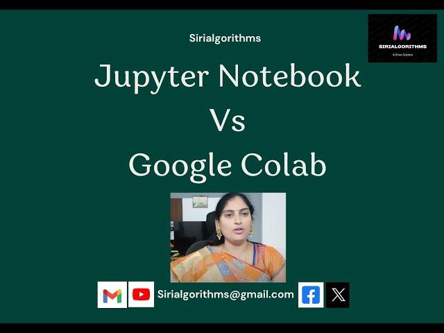 7. Google Colab Vs Jupyter Notebook