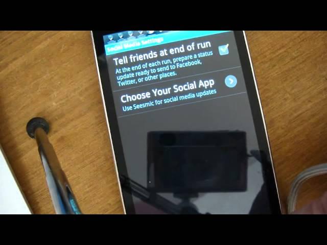 Get Running Android Social Media Settings