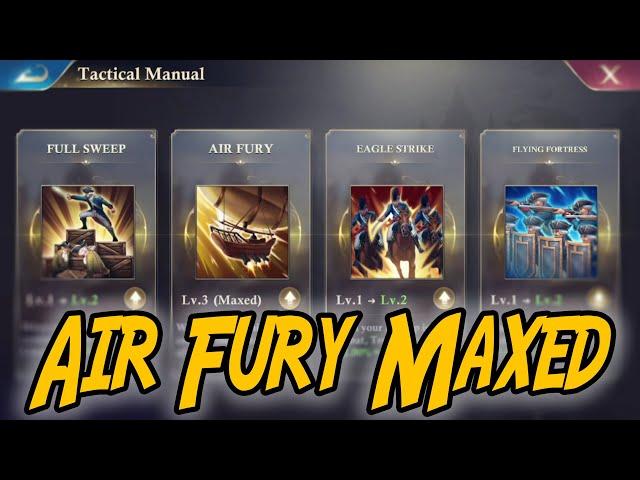 Ranking 3rd in Creation Arena + Maxing Air Fury - Guns of Glory