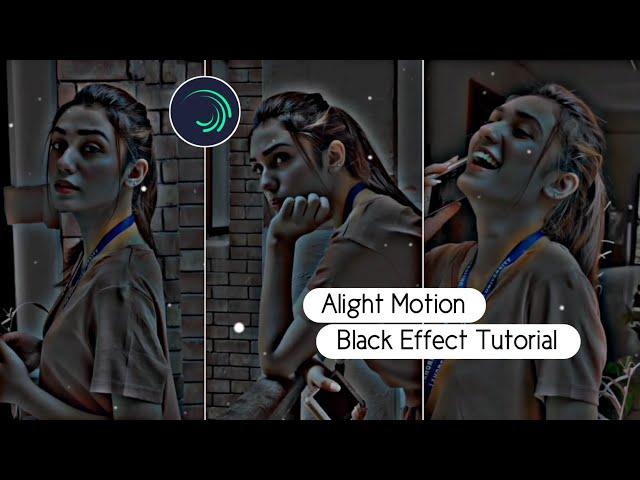 TikTok Trending Black Effect Video Editing || Alight Motion Black Effect Complete Tutorial