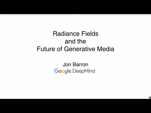 Radiance Fields and the Future of Generative Media