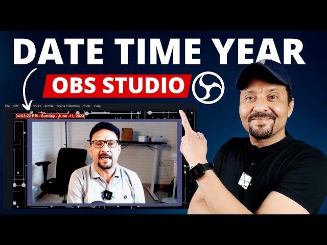 How TO Show Real Date And Time On Live Stream For Free | Add Date And Time In OBS Studio 29 | 2023