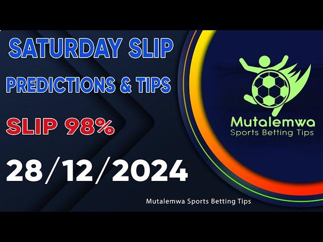 FOOTBALL PREDICTIONS TODAY 28/12/2024 PREDICTIONS TODAY | BETTING TIPS ,#betting@sports betting tips