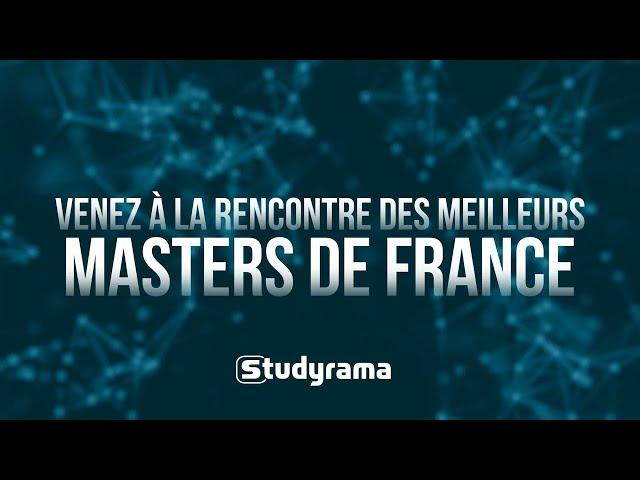 Découvrez le Salon Studyrama des meilleurs Masters, MS, MBA de France