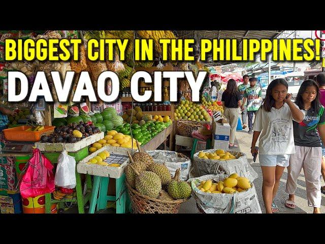 The BIGGEST CITY in The Philippines! DAVAO CITY | Exploring Streets, Wet Market + SM Lanang