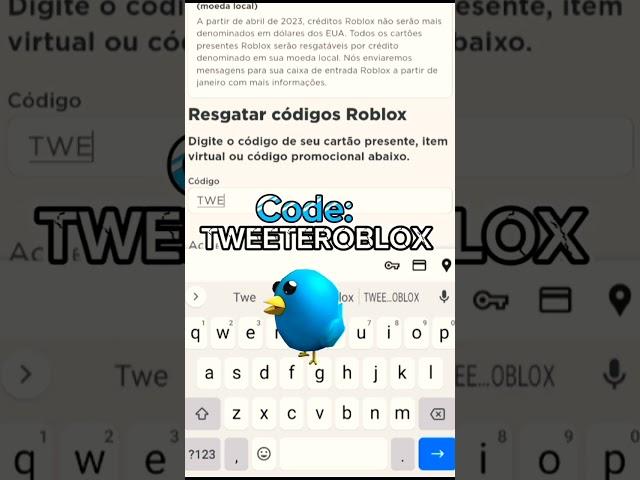 Como resgatar códigos de itens grátis no Roblox!!!  #roblox #games