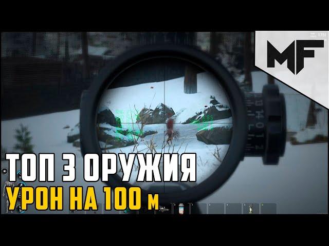 ТОП 3 оружия и урон на 100 метров в SCUM