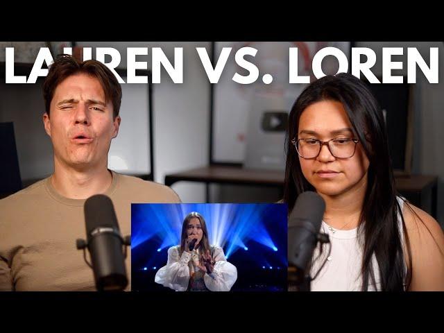 Chase and Melia react to Lauren Daigle And Loren Allred Perform "Thank God I Do" And "You Say"