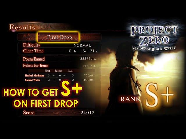 Fatal Frame: Project Zero Maiden of Black Water - How to get S+ on First Drop (Full Guide)