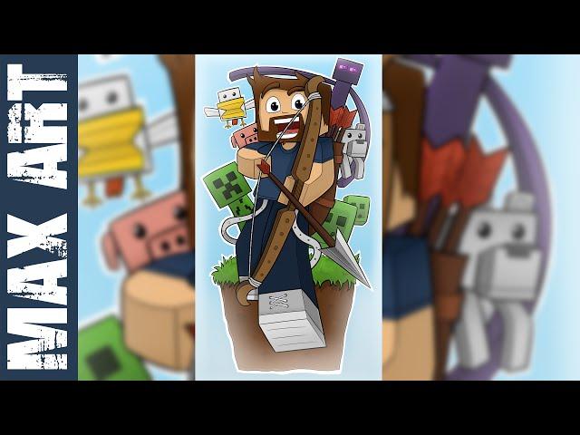 MINECRAFT SPEED ART - MINECRAFT POSTER