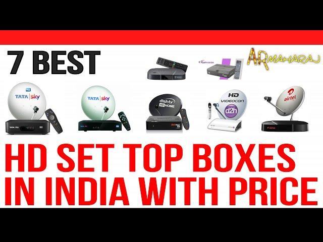  Top 7 Best HD Set Top Boxes in India with Price | Best DTH Service in India 2022