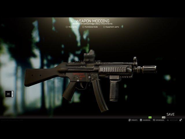 Escape From Tarkov - Low Recoil MP5 Modding Patch 12.2