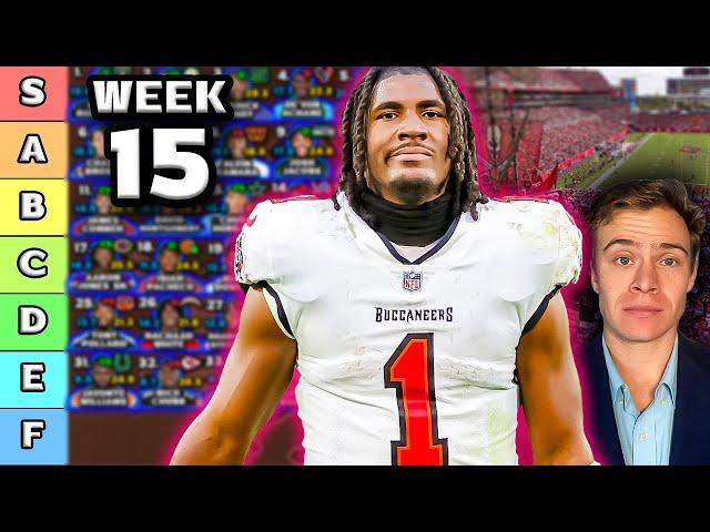 Top 40 Running Back Rankings & Tiers (Week 15)