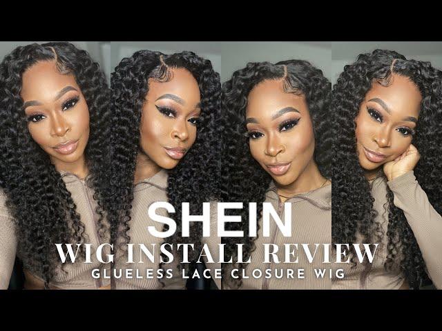 SHEIN Sells Wigs, Is It Worth It? | Watch Before Buying | 26” Deep Side Part HD Closure Wig Install