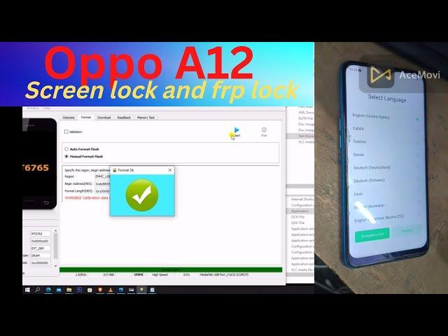 oppo a12 screen lock and frp unlock | oppo a12(cph2083) screen lock and frp unlok with sp flash tool