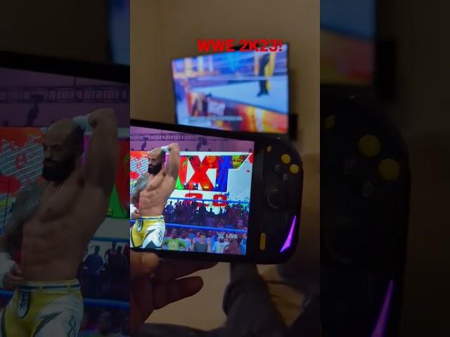 Who plays #WWE2K23 while watching #WWE Events? I do!  #gaming
