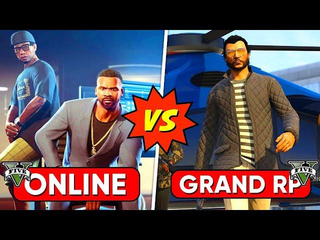 GTA 5 Online Vs GTA 5 Grand RP  Which One Is Better? | 7 Biggest Differences You Don’t Know 